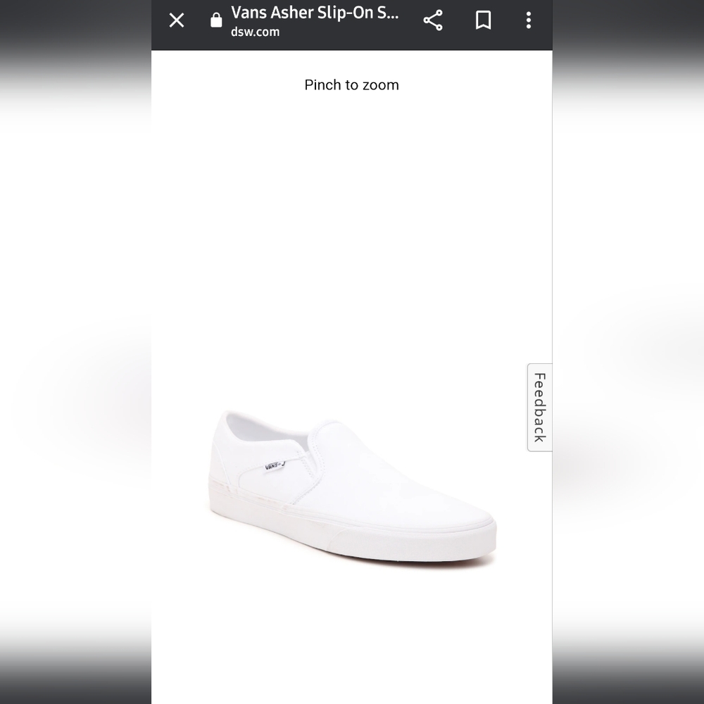White Slip-on Van's